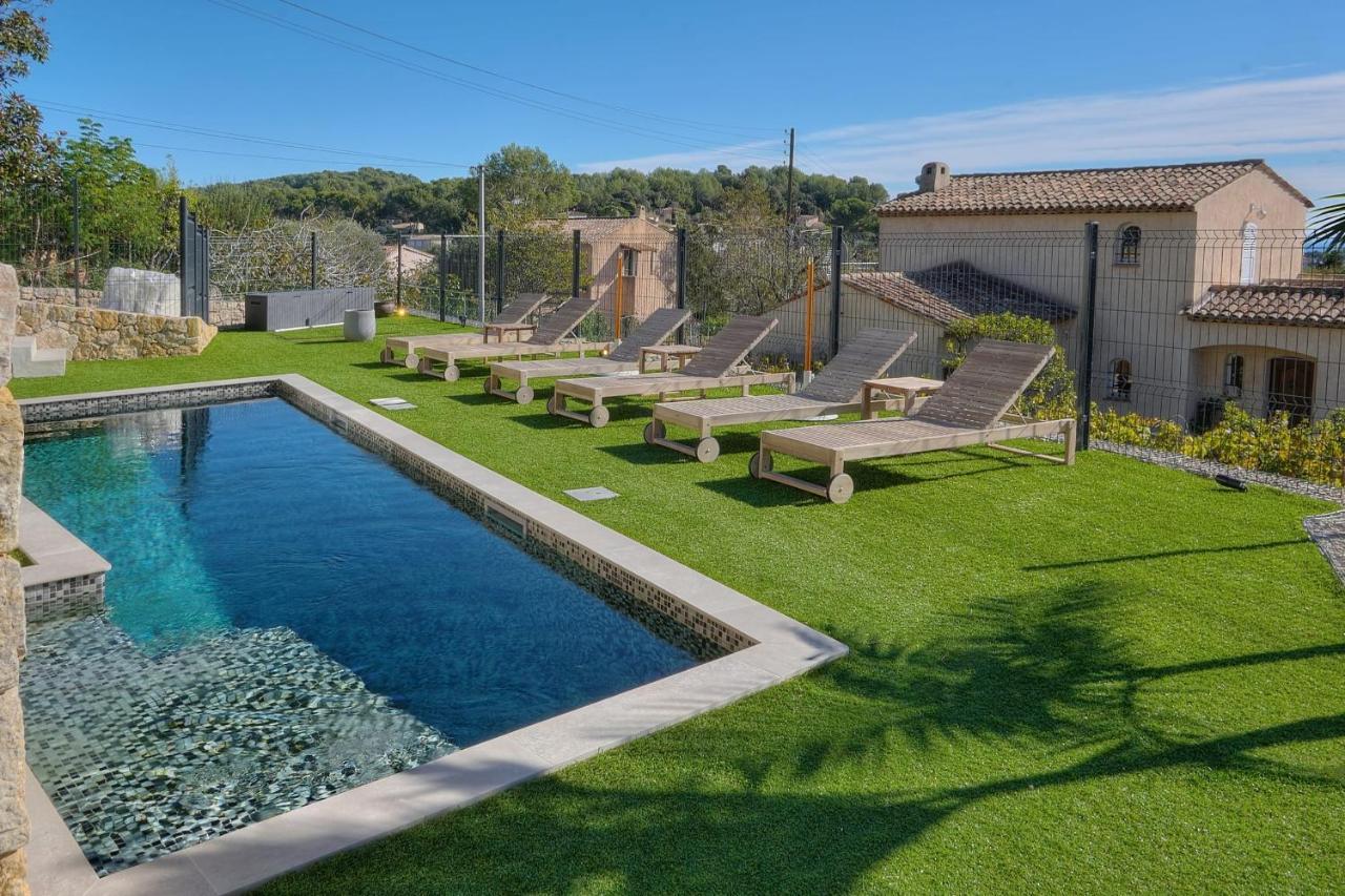 Immogroom - Superbe Villa - Piscine - Vue Mer - Parking - Clim Vallauris Exterior foto