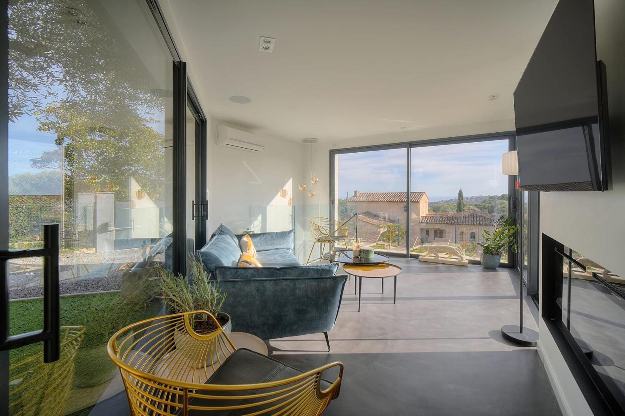 Immogroom - Superbe Villa - Piscine - Vue Mer - Parking - Clim Vallauris Exterior foto