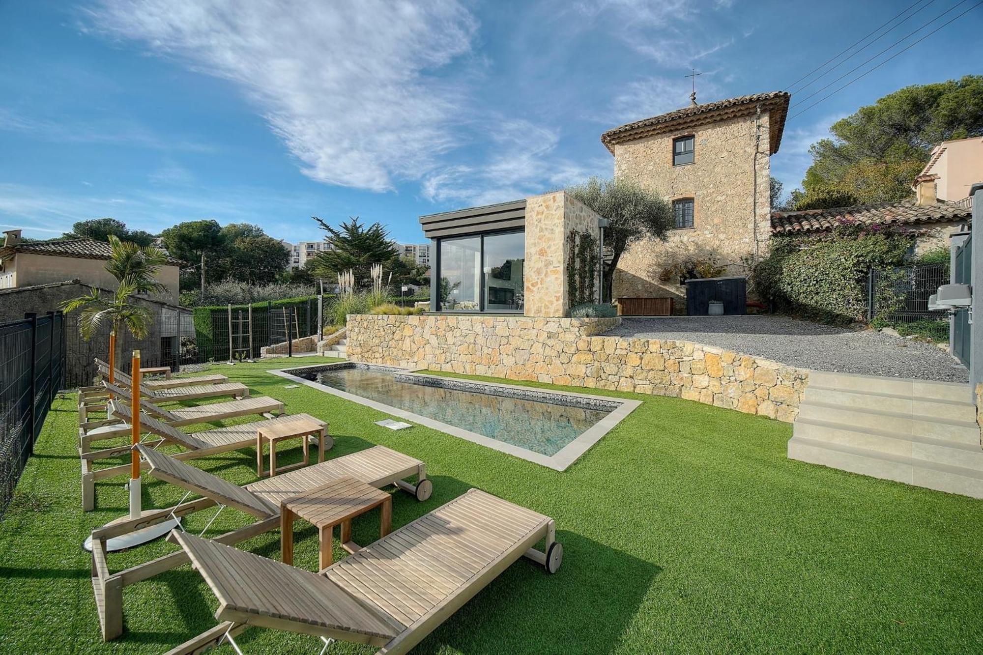 Immogroom - Superbe Villa - Piscine - Vue Mer - Parking - Clim Vallauris Exterior foto