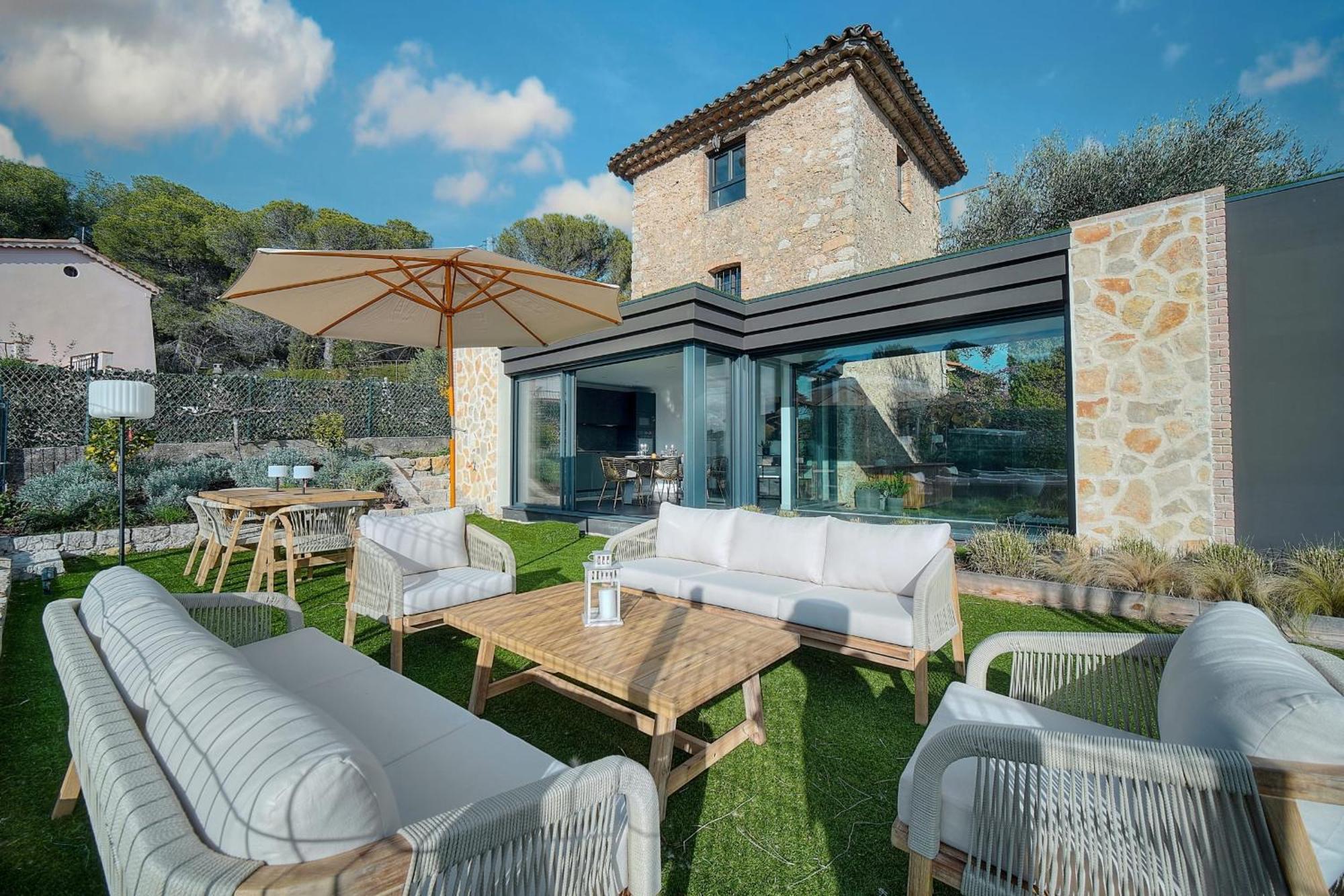 Immogroom - Superbe Villa - Piscine - Vue Mer - Parking - Clim Vallauris Exterior foto
